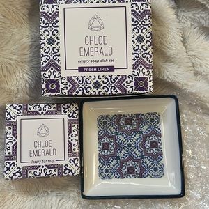 🌟HOST PICK🌟NIB  Emery Soap Dish Set | Chloe Emeraldd